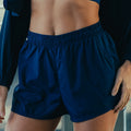 Shorts Duplo / Corrida Azul com Bolso